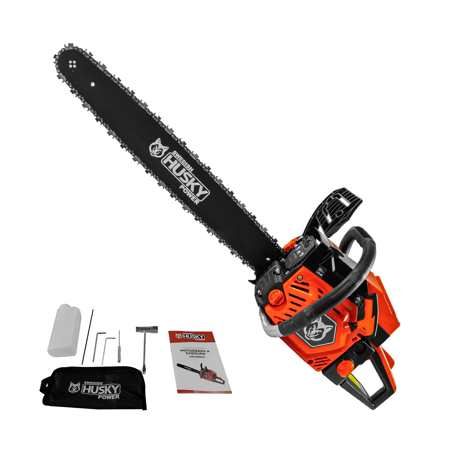 Motosierra Swedish Husky Power C/Barra 22 Pulgadas 58cc 3.2 Hp - Hkm5822