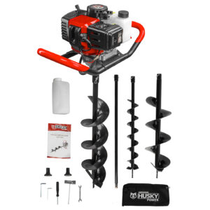 Motoperforadora Husky 52cc 2.5 Hp Con 3 Barrenos Y Extensión 90cm - Topo554